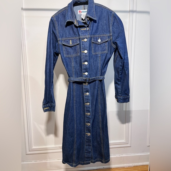 VINTAGE JEAN DRESS // GROGGY // Size small 💙 - Picture 4 of 6